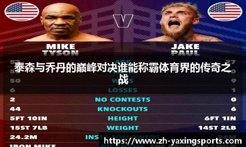 泰森与乔丹的巅峰对决谁能称霸体育界的传奇之战